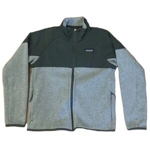 Patagonia Lightweight Better Sweater Shell Jacket Women's Small Gray Bkack 26100